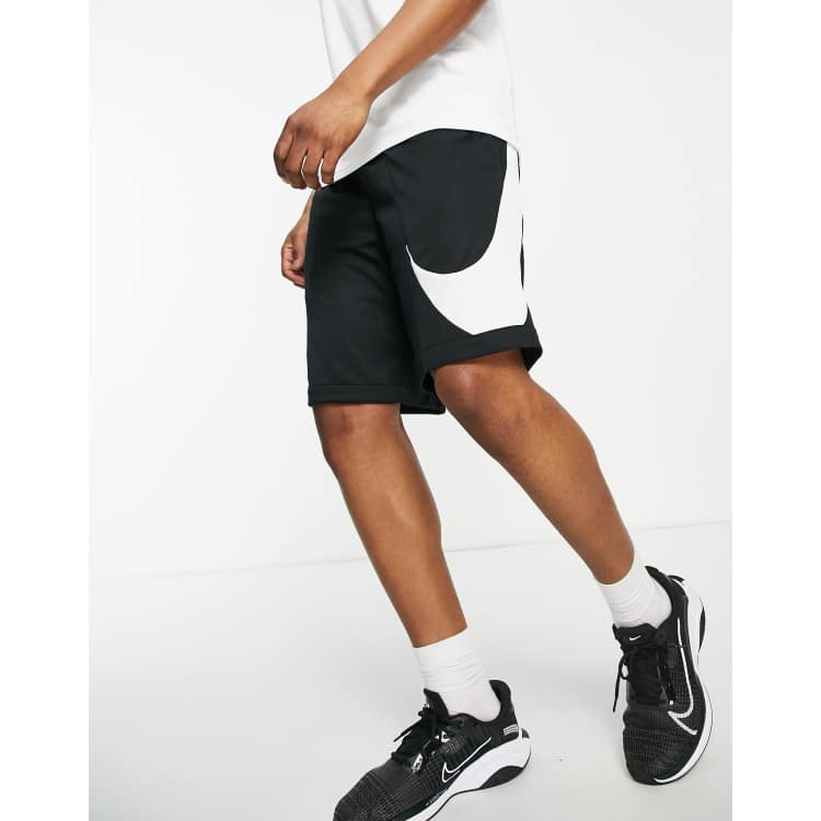 Black nike 2024 swoosh shorts