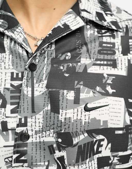 Nike Basketball - Dri-FIT - Overhemd met print in grijs, 4 van 4