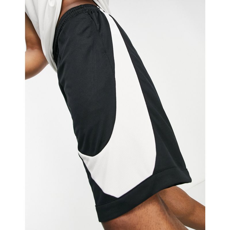 Uomo yGRdm Nike Basketball - Dri-FIT - Pantaloncini neri con logo Nike grande