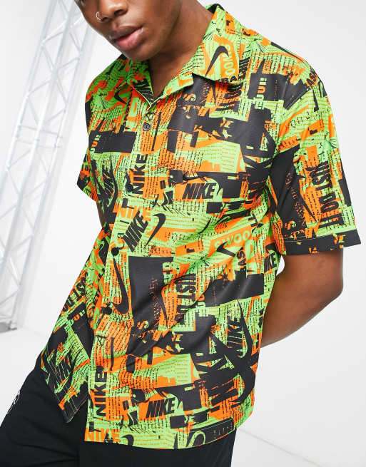 Nike Basketball Dri Fit printed shirt in green ASOS