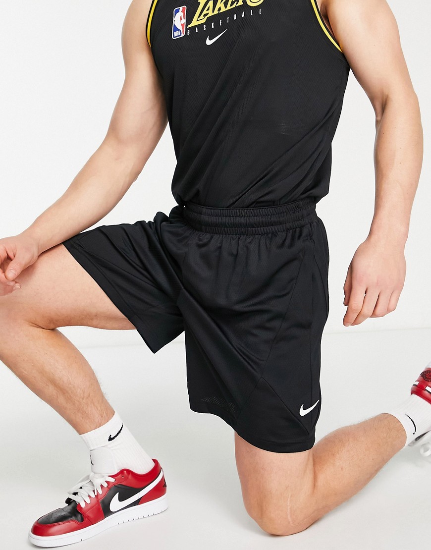 Nike Basketball Dri-fit Rival Polyknit Mesh Shorts In Black