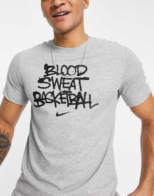 Nike t-shirt in gray heather | ASOS