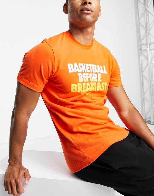 Nike Basketball T-shirt in orange | ASOS