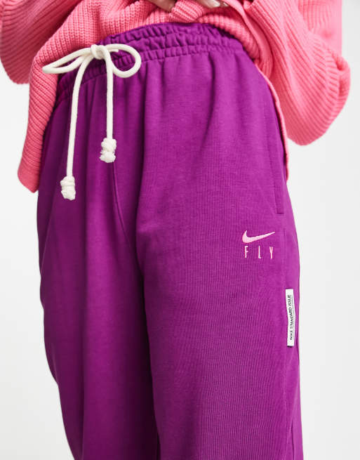 Women's Nike Air 7/8 Trousers Sweatpants Pants S Purple Plum