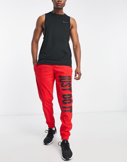 Nike Basketball Dri FIT sweatpants in red ASOS