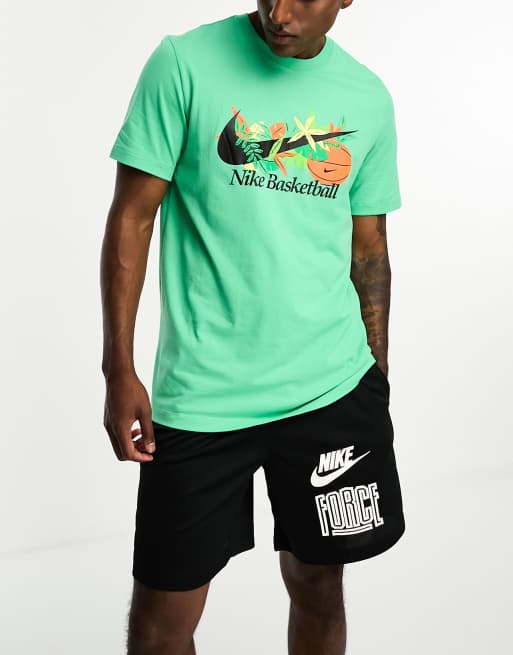 Nike Basketball Dri-FIT Swoosh 2 T-shirt in green | ASOS