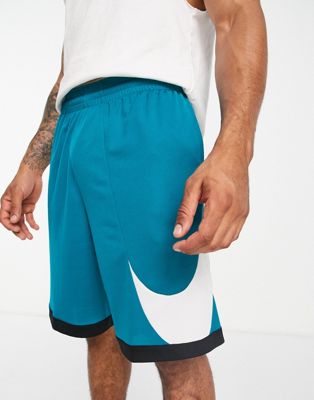 Nike Basketball Dri-FIT Swoosh 3.0 10inch shorts in blue