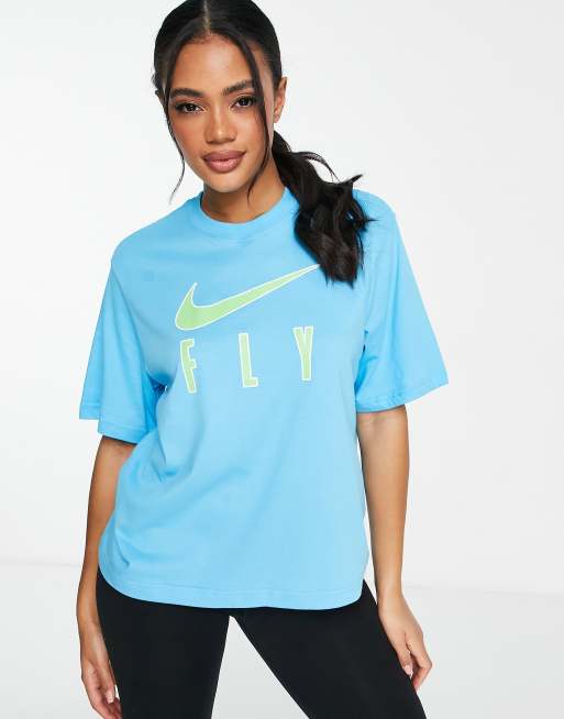 Nike Performance WOMENS DRYFIT TEE FLY BOXY - Sports T-shirt