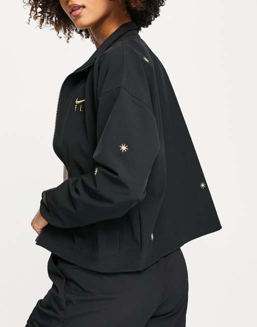 Nike Basketball Fly star print jacket in black ASOS