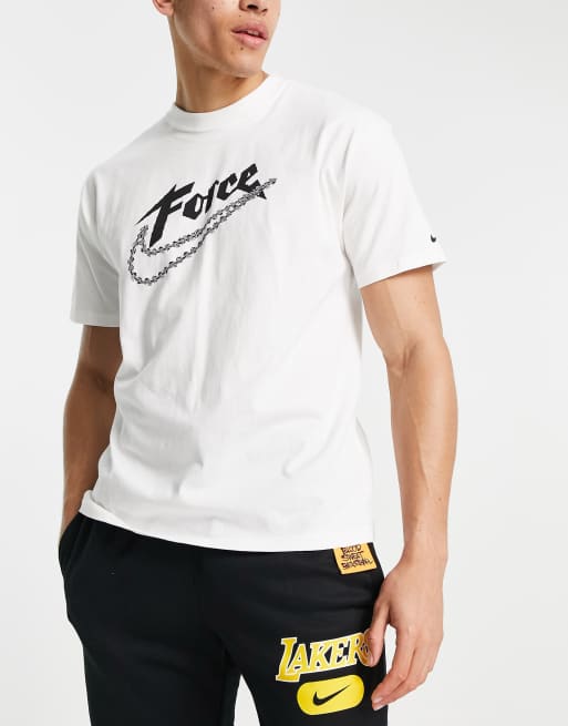 Nike Basketball graphic t-shirt in white