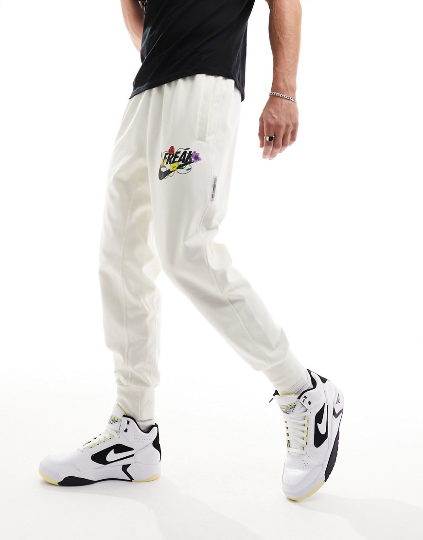Nike Basketball Giannis Antetokounmpo Dri-Fit joggers in white