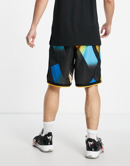 Nike Basketball graphic print shorts in black ASOS