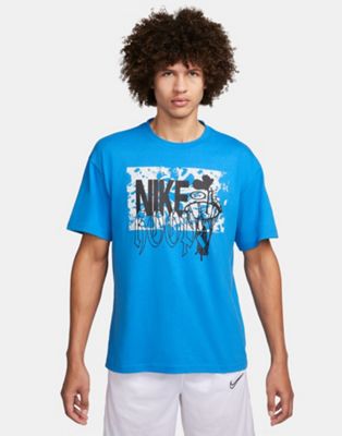 Nike Basketball graphic t-shirt in blue