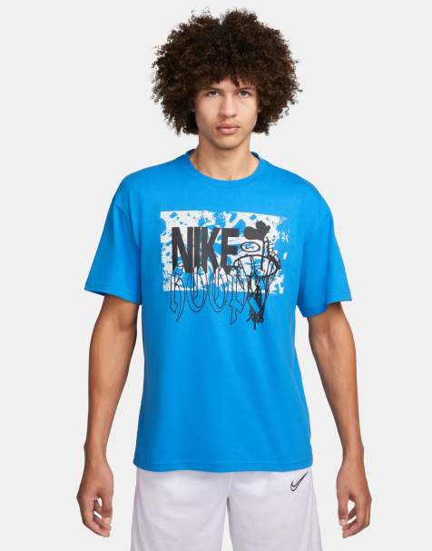 Nike Basketball graphic t-shirt in blue - view 1