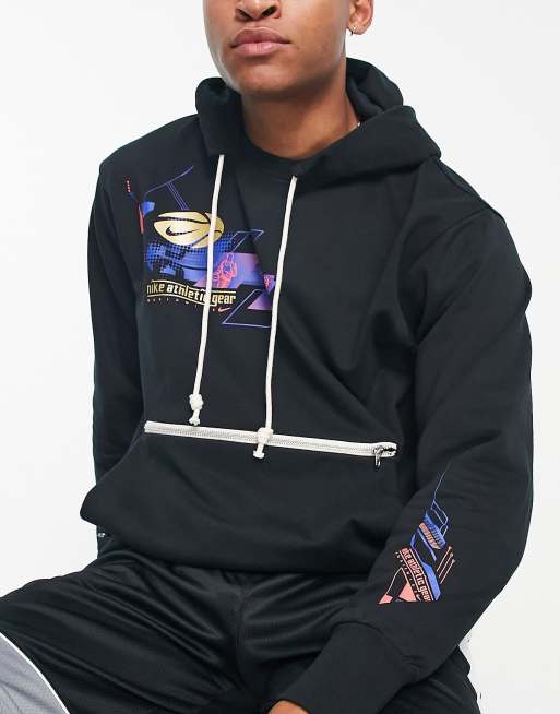 Black basketball hoodie sale