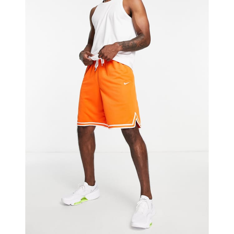 Orange nike store elite shorts