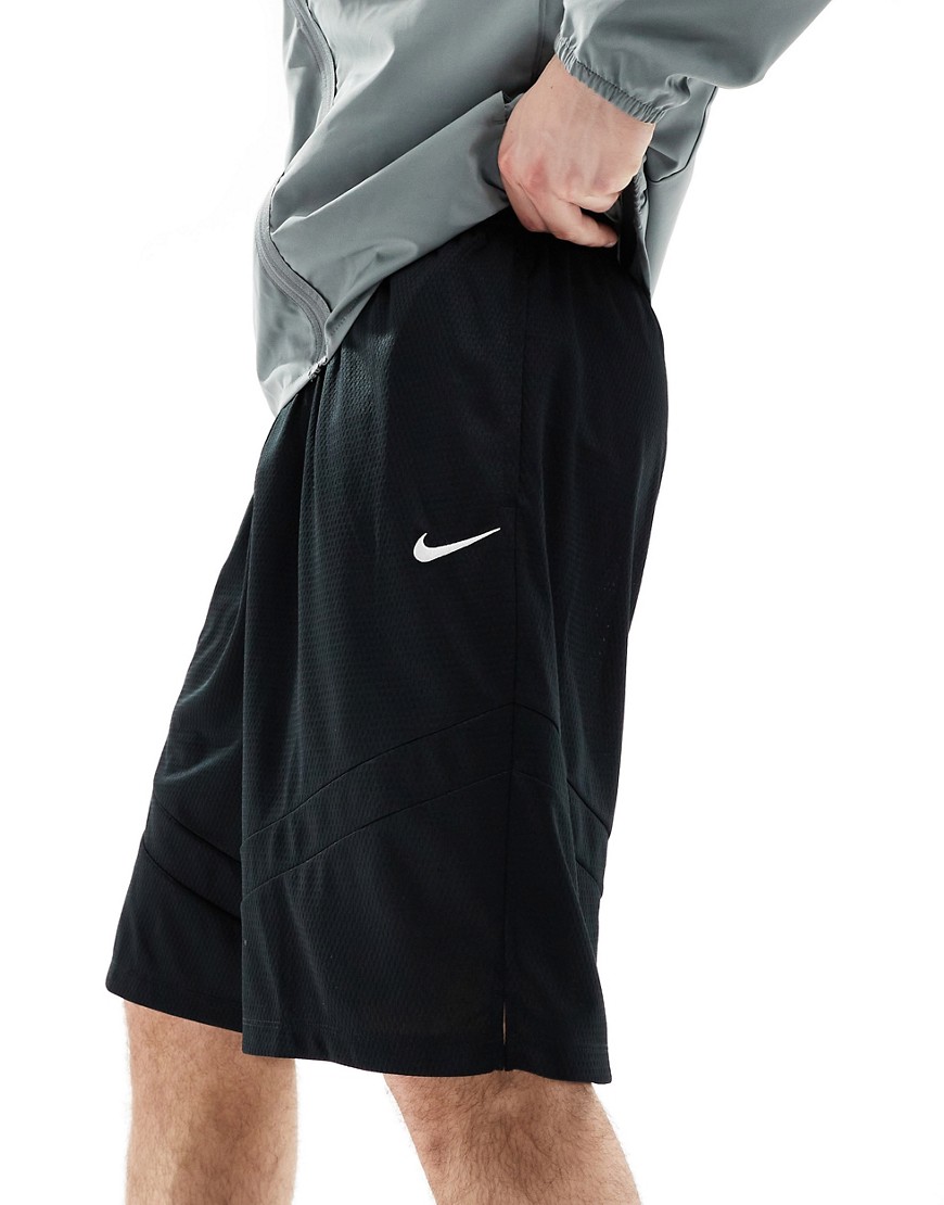 Nike Basketball Icon 11in swoosh logo shorts in black