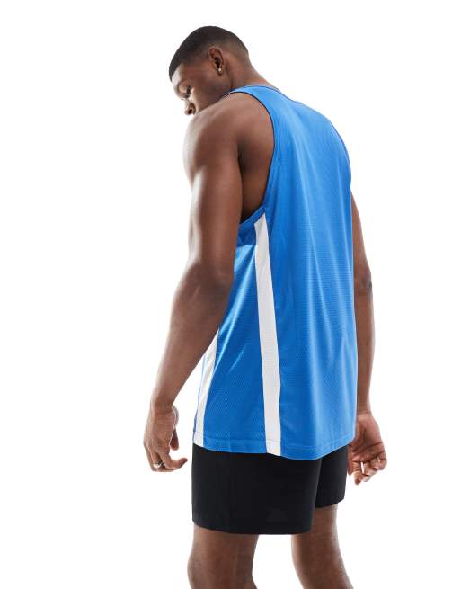Nike Basketball – Icon – Dri-FIT – Blått linne i jersey , 3 av 4