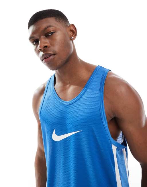 Nike Basketball Icon Dri-Fit jersey in blue , 2 of 4