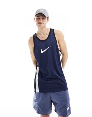 Nike Basketball Icon Dri-Fit unisex jersey in blue