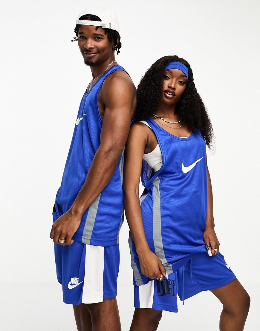 Nike Basketball Icon Plus Dri-Fit unisex jersey in blue