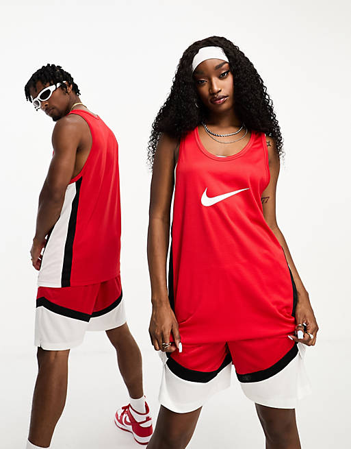 Nike Basketball Icon Plus Dri-Fit unisex jersey in red