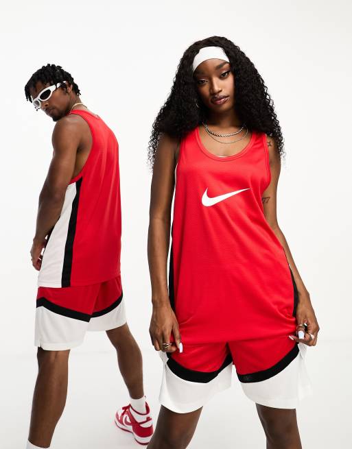 Nike Basketball Icon Plus Dri-Fit unisex jersey in red