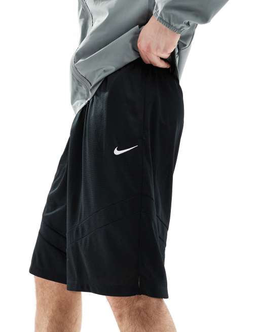 Nike Basketball – Icon – Svarta shorts med swoosh-logga på 11 tum