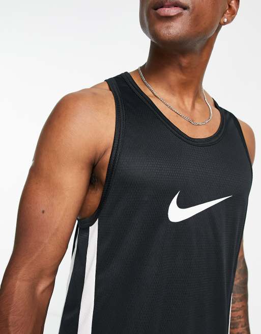 Nike Basketball – Icon – Tanktop in Schwarz mit Swoosh-Logo, 2 von 4