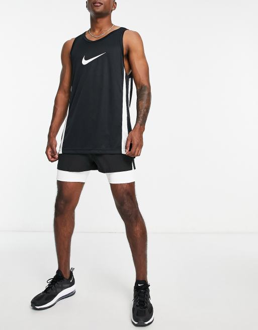 Nike Basketball – Icon – Tanktop in Schwarz mit Swoosh-Logo, 3 von 4