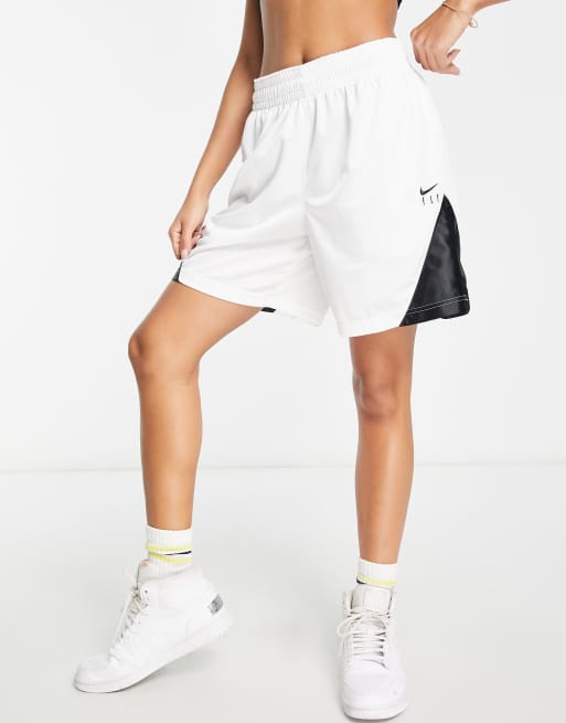 White nike outlet basketball shorts