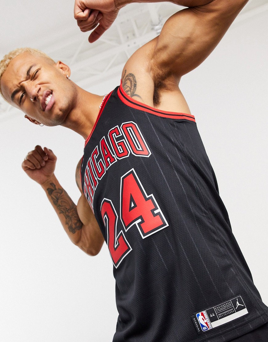 Nike Basketball Jordan Chigago Bulls NBA swingman jersey-Black