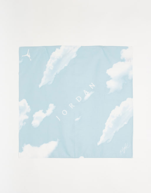Nike Basketball - Jordan Flight - Bandana met print in lichtblauw