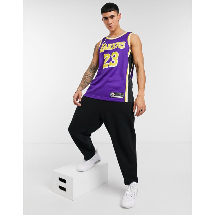 Nike Basketball Jordan LA Lakers NBA Swingman statement jersey in