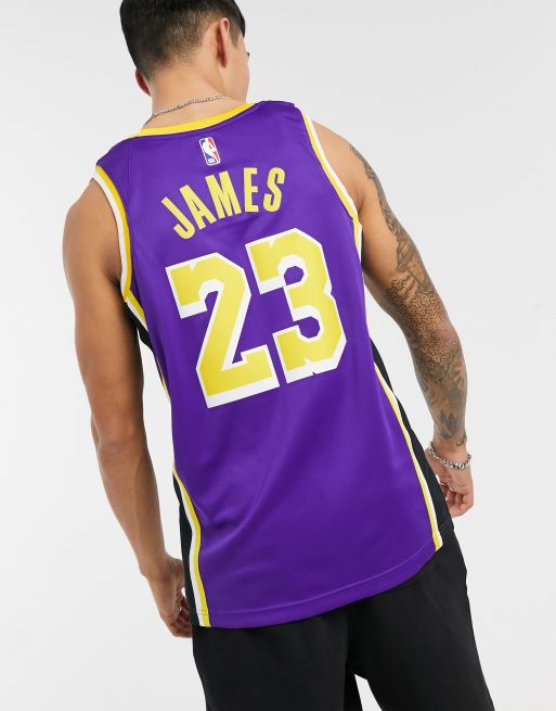 Nike Basketball Jordan LA Lakers NBA Swingman statement jersey in