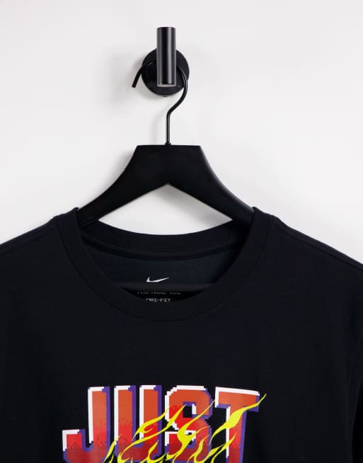 Nike Basketball Just Do It graphic t shirt in black ASOS