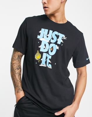 Nike Basketball Just Do It printed t-shirt in black