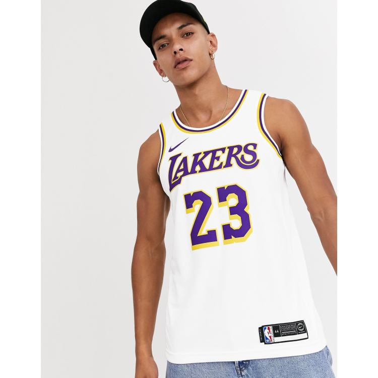 Nike Basketball LA Lakers 'LeBron James' NBA swingman vest in white