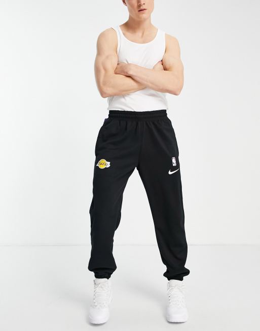 Nike Basketball LA Lakers NBA logo joggers in black ASOS