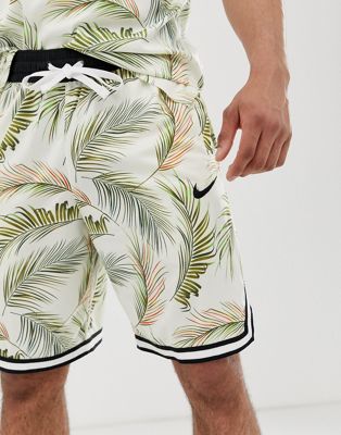 nike leaf print shorts