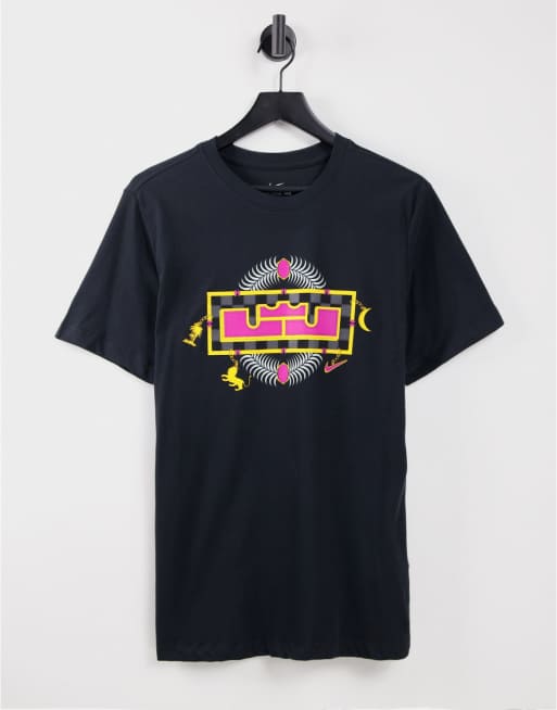 Nike Basketball Lebron James Dri-FIT Crown t-shirt in black | ASOS