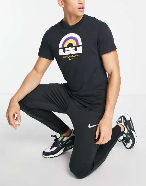 Nike Basketball Lebron James Dri FIT graphic t shirt in black ASOS