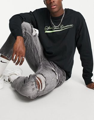 Homme Nike Basketball - Lebron James MAX90 - T-shirt à manches longues - Noir