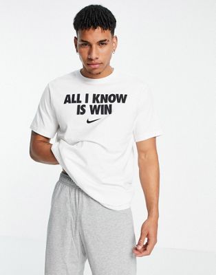 Nike Basketball logo t-shirt in white