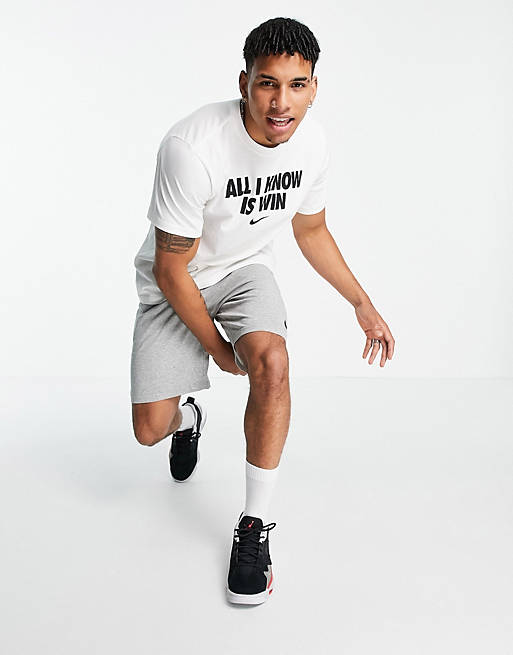 Nike Basketball logo t-shirt in white