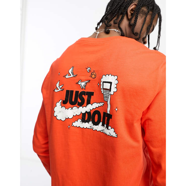 Nike just do it shirt outlet orange