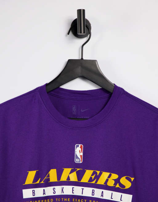 Nike Basketball Los Angeles Lakers Dri FIT practice tshirt in