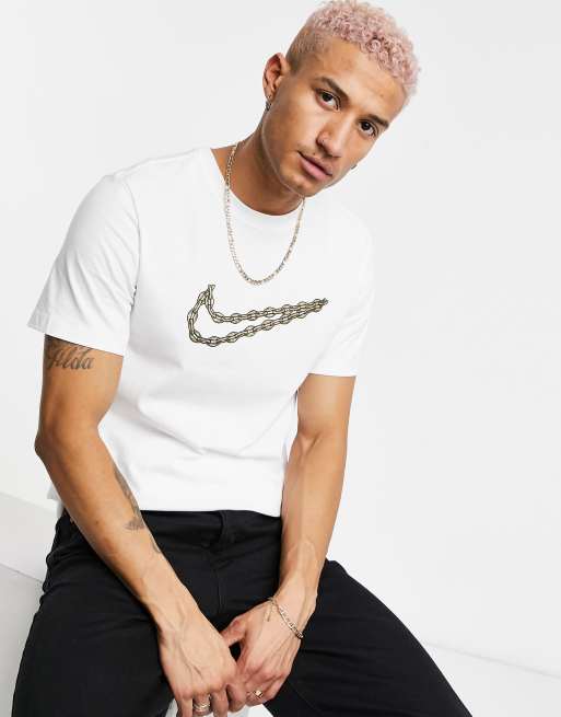 Nike - Basketball Memphis City - T-shirt met Swoosh in wit