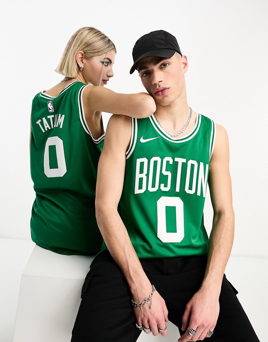Nike Basketball NBA Boston Celtics Dri-FIT unisex Jayson Tatum Icons jersey vest in green