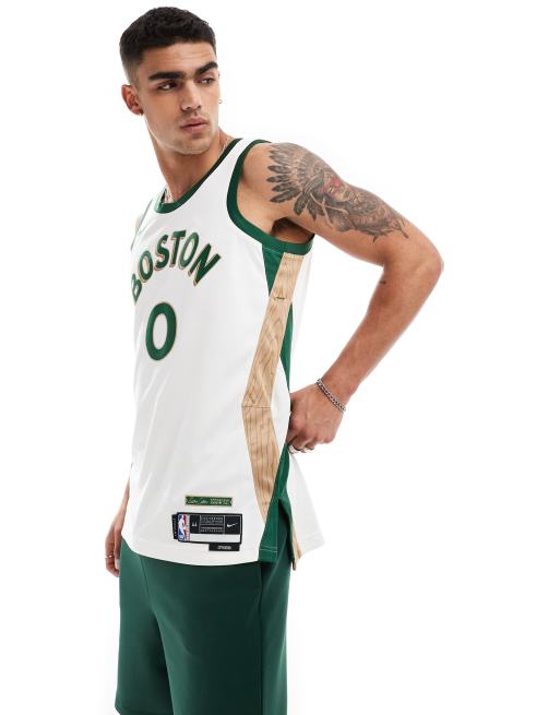 Nike Basketball NBA  Boston Celtics Jayson Tatum jersey vest in white